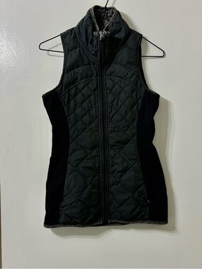 lululemon athletica Black Quilted Zip-Up Vest